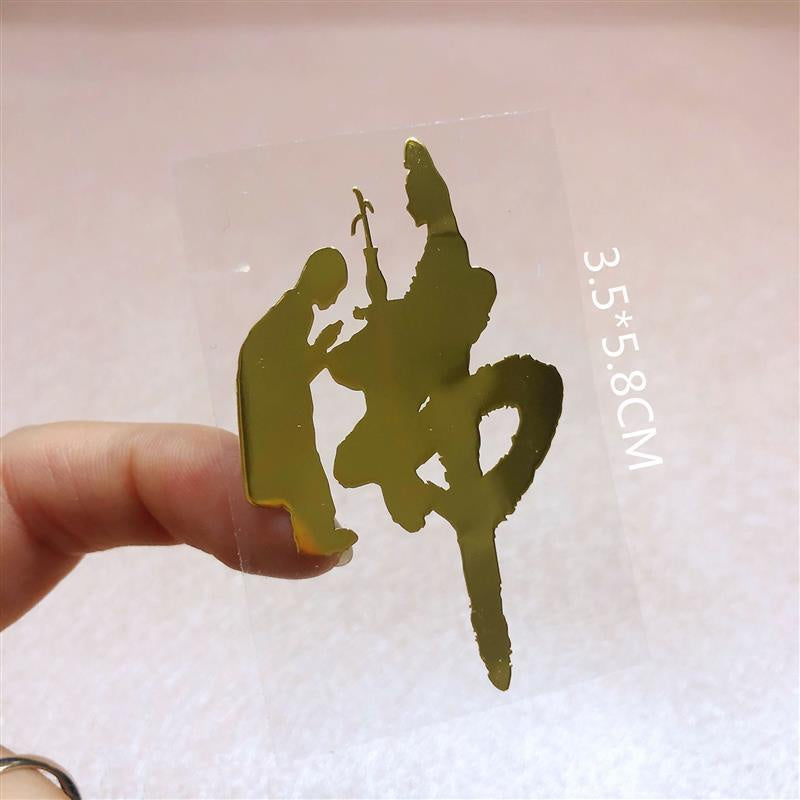 🔥現貨🔥紫南宮過爐道家文化金屬手機福貼門貼汽車手機辦公桌隨身金屬貼紙蝦皮購物情侶「飾品批發」