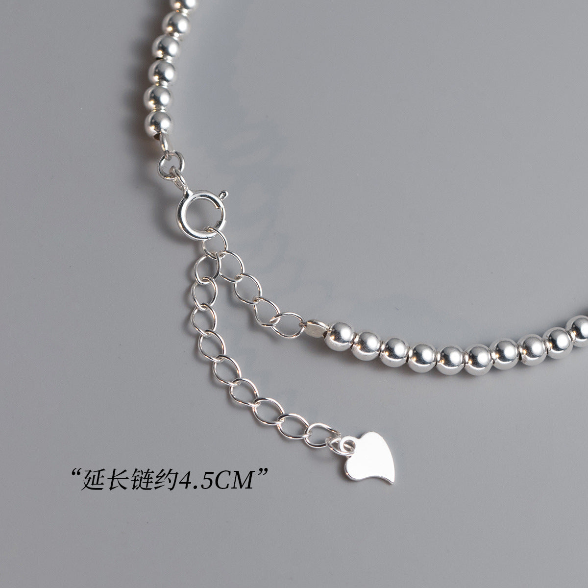 (Z2382218)S925純銀彩色滴膠花朵圓珠手鍊ins風設計感手飾品女S6529"飾品批發"