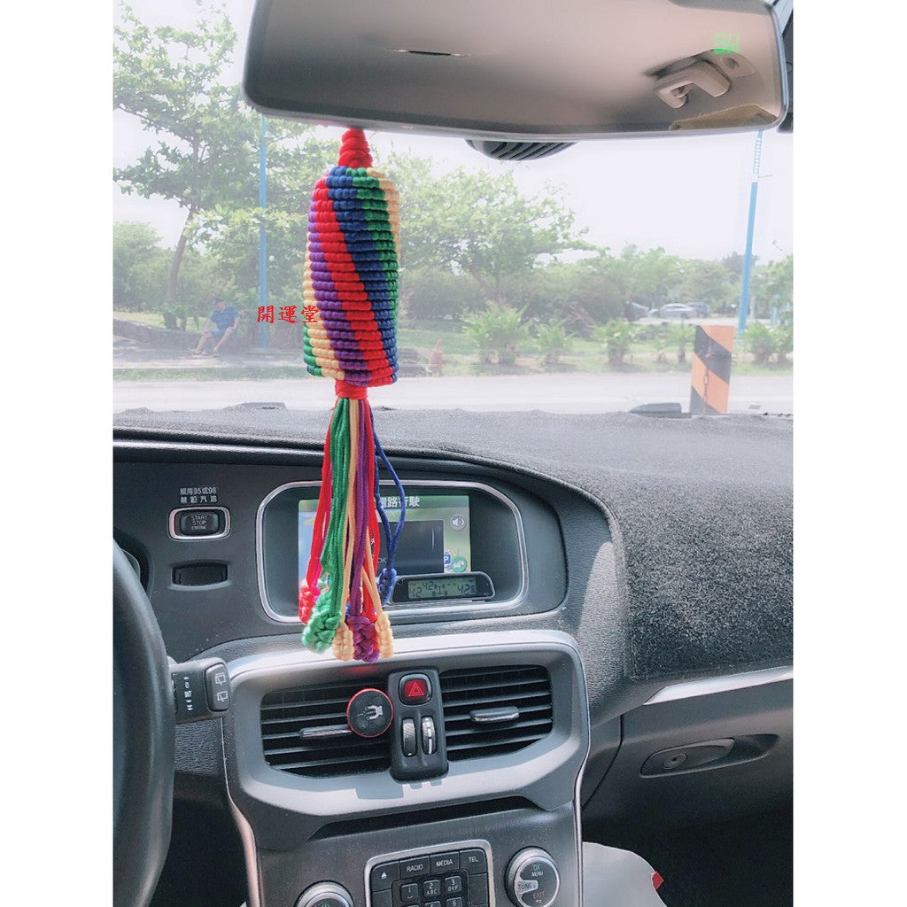 🔥現貨🔥金剛結挂件西藏五色線彩線編織掛繩車內汽車藏式車掛【飾品批發】