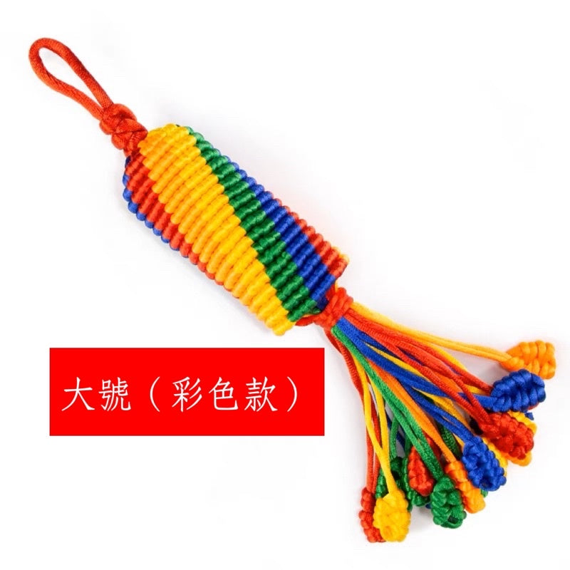 🔥現貨🔥金剛結挂件西藏五色線彩線編織掛繩車內汽車藏式車掛【飾品批發】
