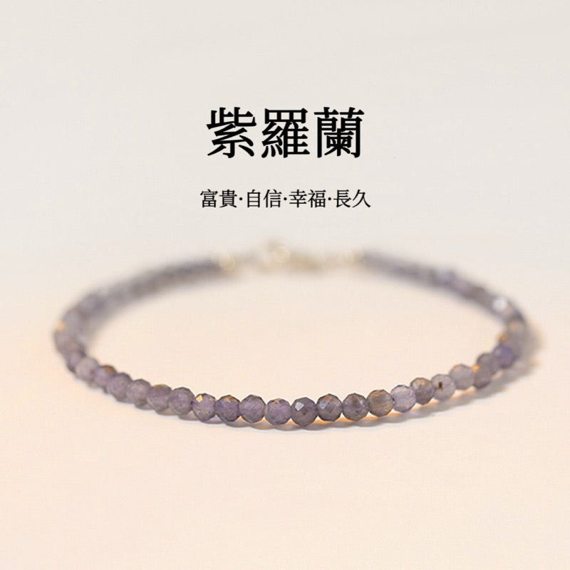 【開運堂水晶】3mm極細款天然多款水晶手鍊切面極細手鍊天然石可調節手鍊手串桃花招財防小人開運轉運五帝錢閨蜜手鍊增加人緣旺桃花