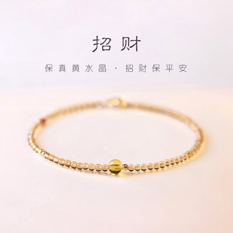 【開運堂水晶】3mm極細款天然多款水晶手鍊切面極細手鍊天然石可調節手鍊手串桃花招財防小人開運轉運五帝錢閨蜜手鍊增加人緣旺桃花