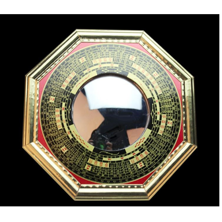 🔥現貨🔥開光八卦鏡門口鎮宅擋煞辟邪招財開運凹凸鏡民俗藝品八卦