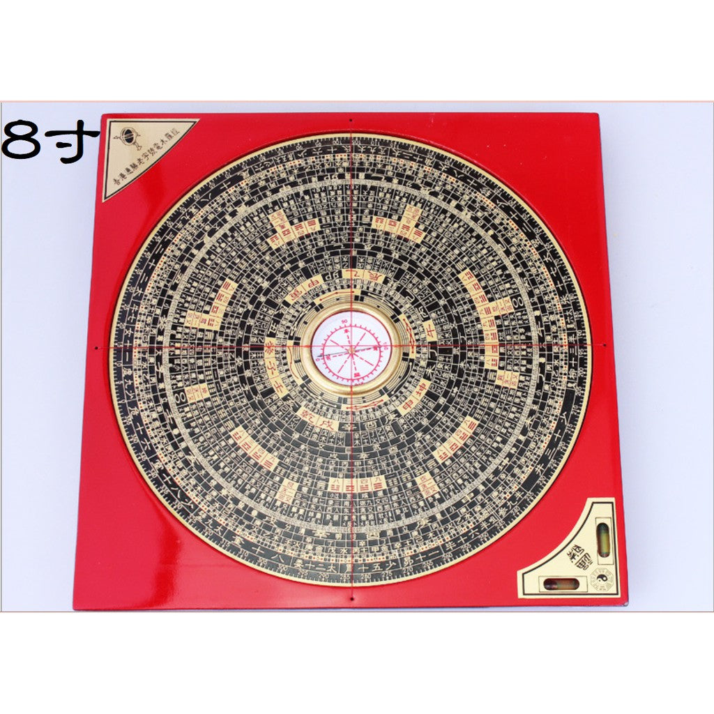 🔥現貨🔥羅經指南針風水羅盤銅板面木羅盤羅經儀綜合羅盤【飾品批發】