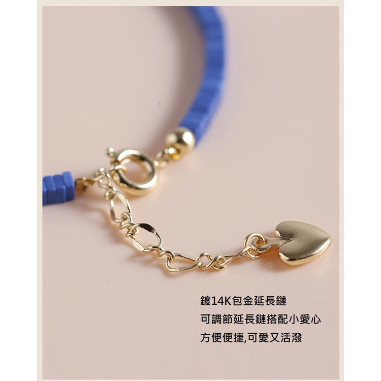 🔥現貨🔥【汪洋】２ｍｍ優化藍石轉運珠女手鍊男手串招財學生日禮物性冷淡風潮復古個性風情人節聖誕節情侶閨密蝦皮購物