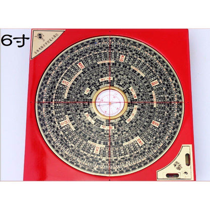 🔥現貨🔥羅經指南針風水羅盤銅板面木羅盤羅經儀綜合羅盤【飾品批發】
