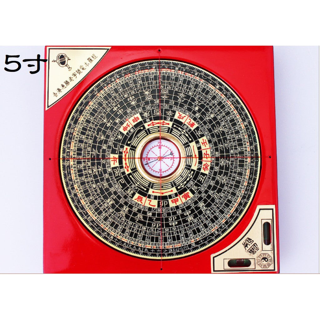 🔥現貨🔥羅經指南針風水羅盤銅板面木羅盤羅經儀綜合羅盤【飾品批發】
