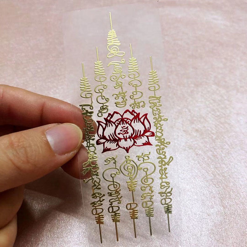 🔥現貨🔥泰國金屬貼五金文蓮花龍婆龜水龍拉胡鬼王泰國佛牌手機金屬貼
