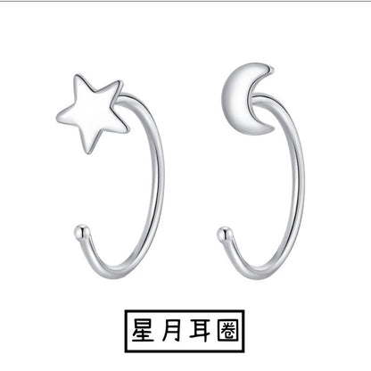 🔥現貨🔥 【養耳洞】韓款耳環s999足銀耳飾養耳洞耳釘女純銀氣質簡約耳圈釘"開運堂"