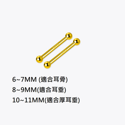 🔥現貨🔥「耳棒」S999足銀耳釘雙頭耳棍養耳洞耳棒耳骨針耳飾情侶情人節聖誕節禮物生日禮物蝦皮購物"開運堂"