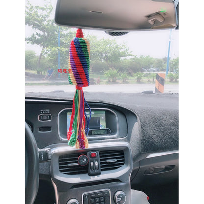 🔥現貨🔥金剛結挂件西藏五色線彩線編織掛繩車內汽車藏式車掛【飾品批發】