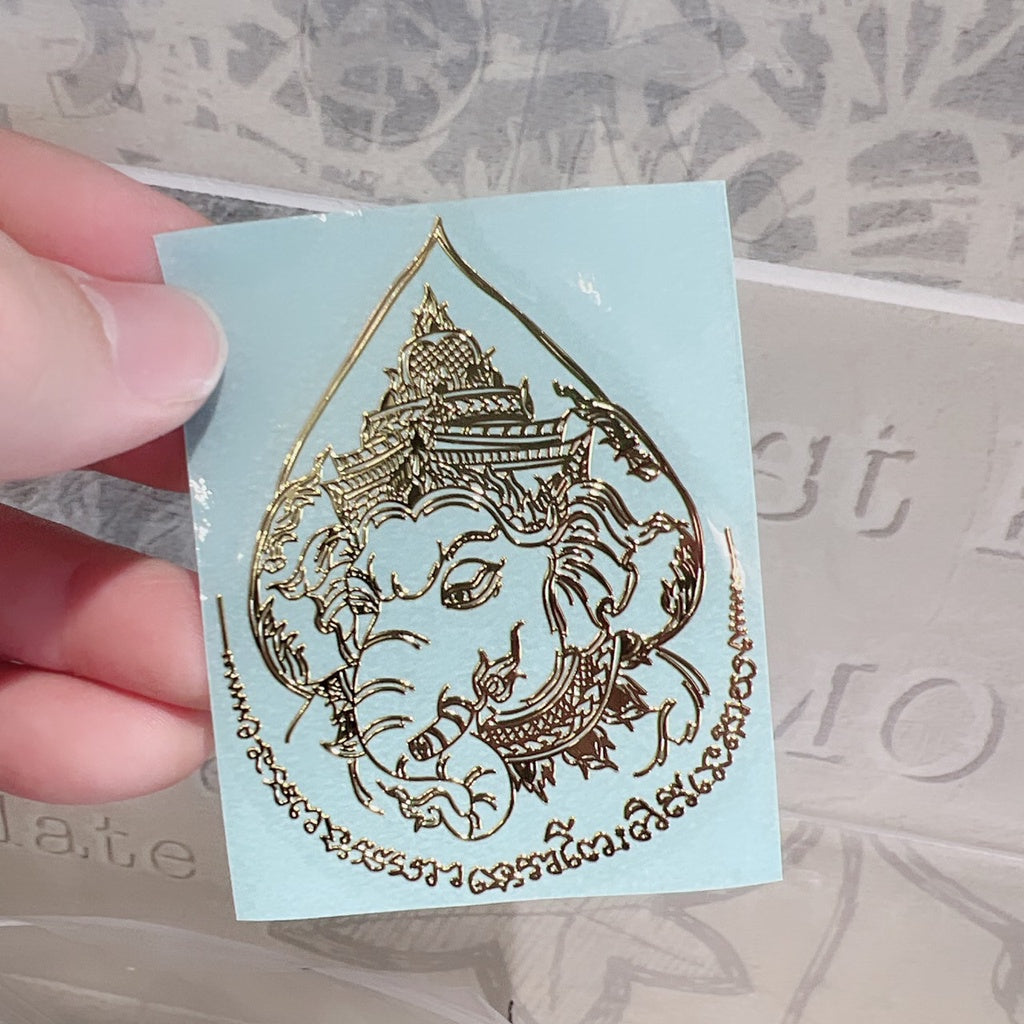 🔥現貨🔥泰國金屬貼五金文蓮花龍婆龜水龍拉胡鬼王泰國佛牌手機金屬貼