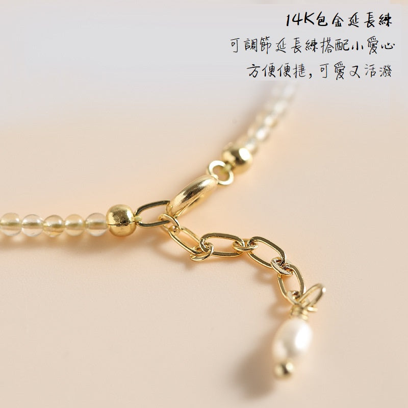🔥現貨🔥【一夜暴富】招財極細黃水晶手鍊女小眾設計感碧璽手串【開運堂】