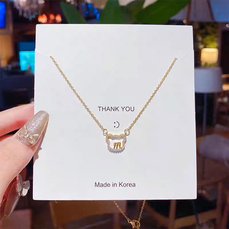 🔥現貨🔥日韓輕奢鈦鋼吊墜項鍊女小眾設計感鎖骨鏈百搭項鍊【開運堂】