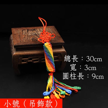 🔥現貨🔥金剛結挂件西藏五色線彩線編織掛繩車內汽車藏式車掛【飾品批發】