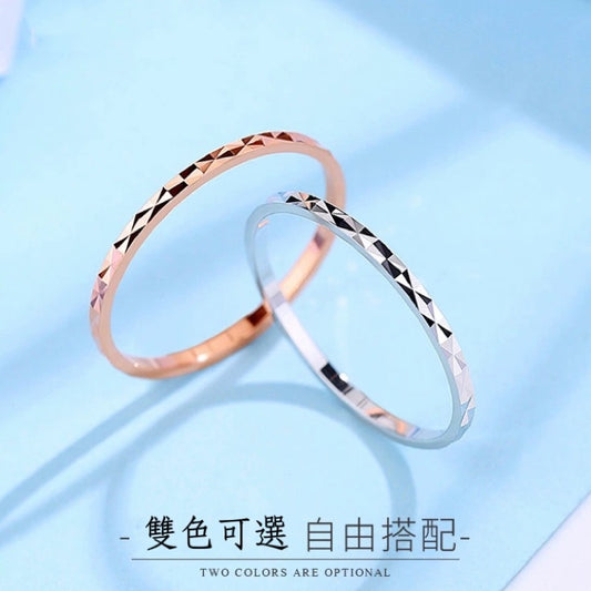 🔥現貨🔥 【滿天星戒指】s925銀戒指女款簡約關節線戒女戒日韓細尾戒指環【開運堂】