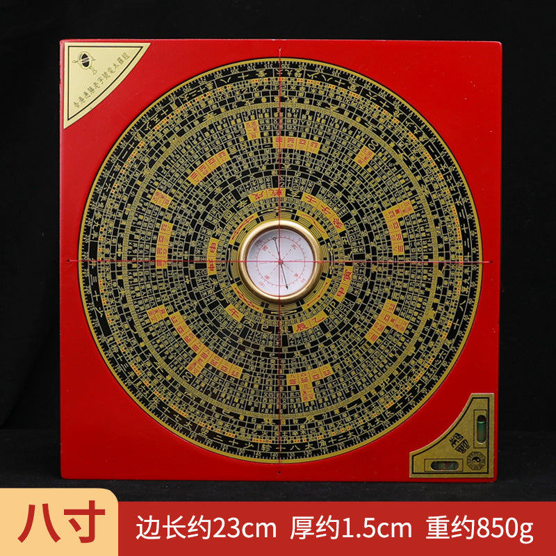 🔥現貨🔥羅經指南針風水羅盤銅板面木羅盤羅經儀綜合羅盤【飾品批發】