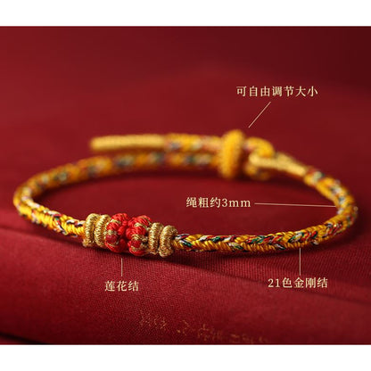 🔥現貨🔥手工編織本命年守護神手鍊女十二生肖本命佛手繩八大守護神編繩幸運手繩交換禮物"開運堂"