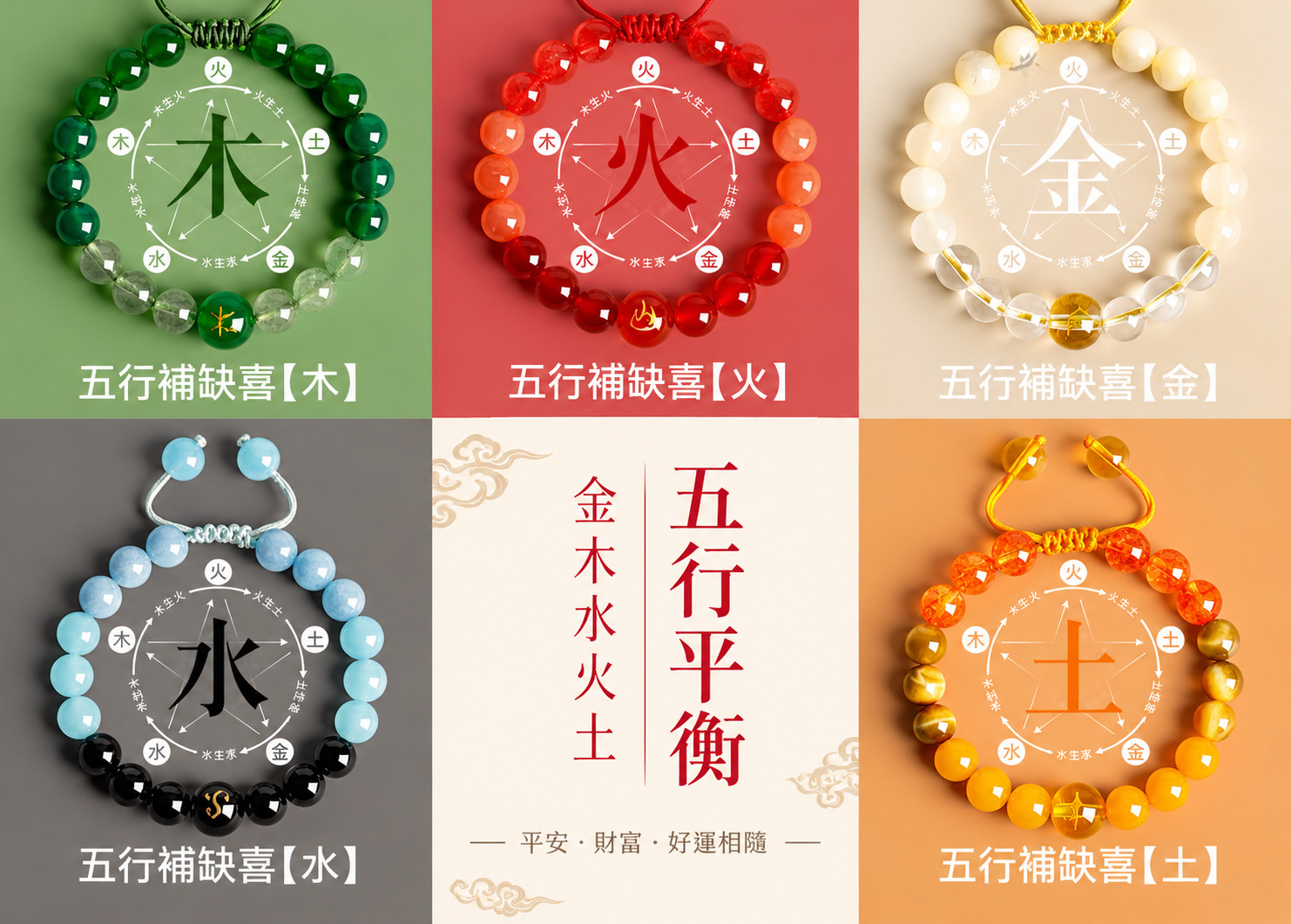 五行水晶怎麼搭?